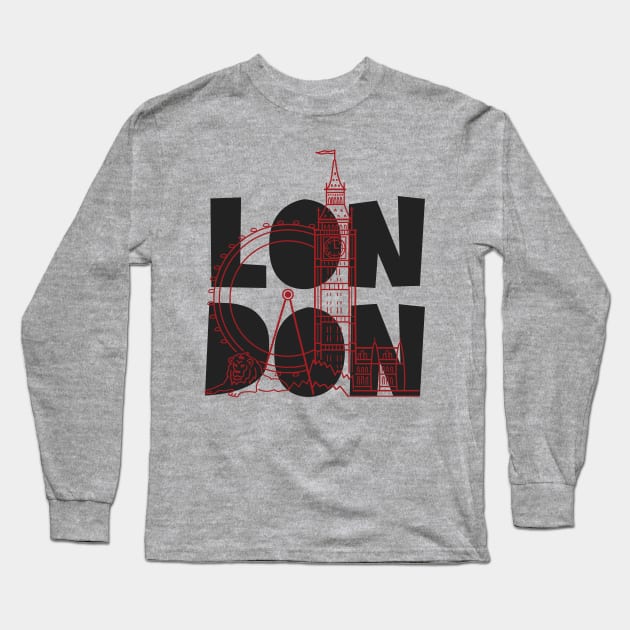 LONDON Long Sleeve T-Shirt by luckybengal